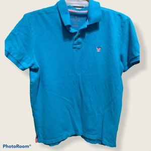 Blue/neon Pink American Eagle 🦅 Polo